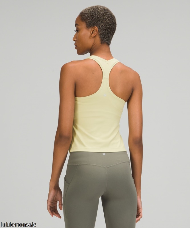 Lululemon Damen DELULU524 | Dew Green Cooles Kurzes Tank Top Mit Nulu Racerback